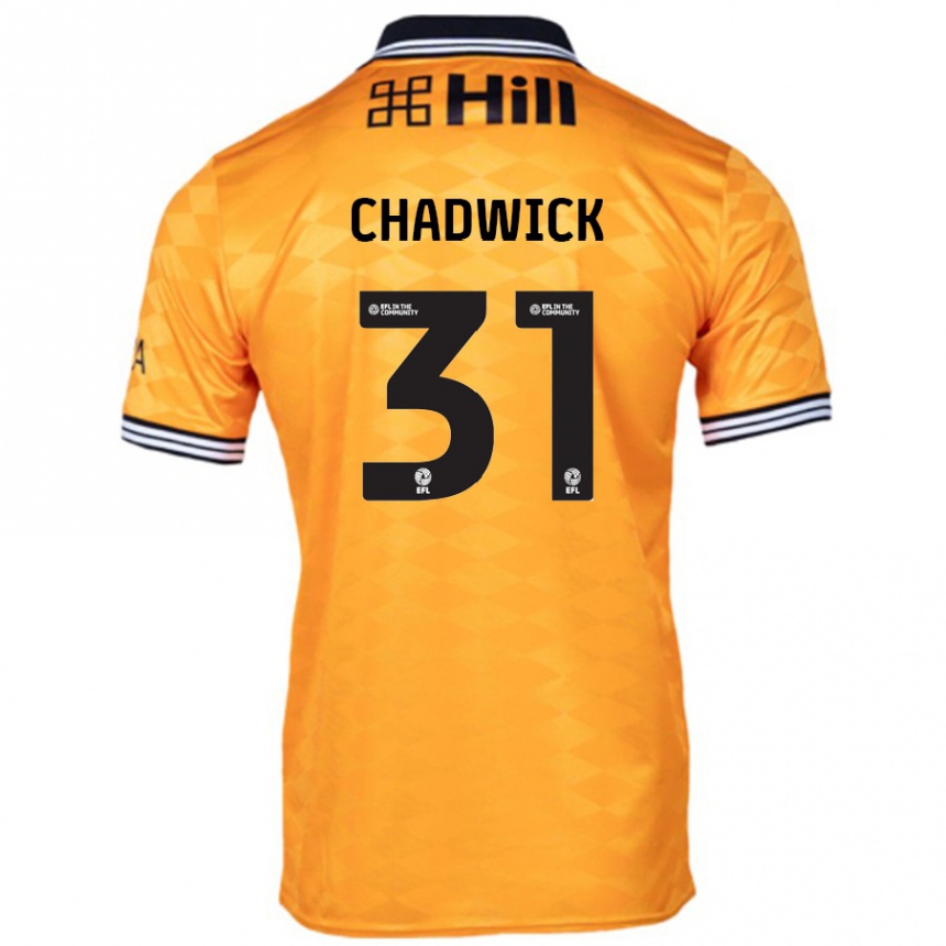 Női Labdarúgás Louis Chadwick #31 Narancs Hazai Jersey 2024/25 Mez Póló Ing