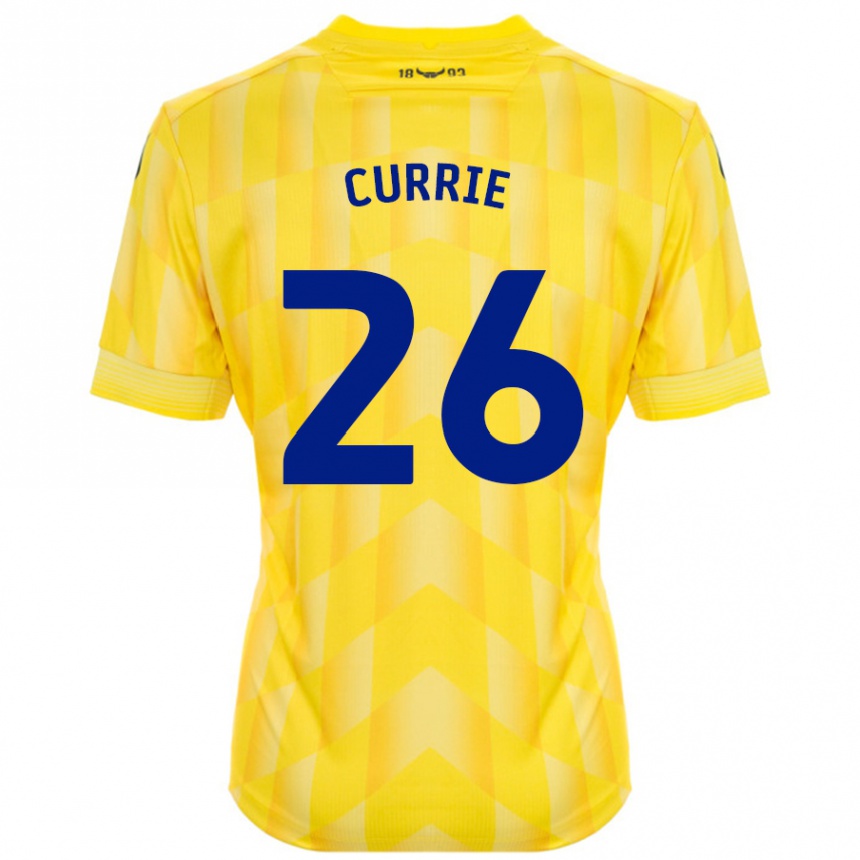 Női Labdarúgás Jack Currie #26 Sárga Hazai Jersey 2024/25 Mez Póló Ing