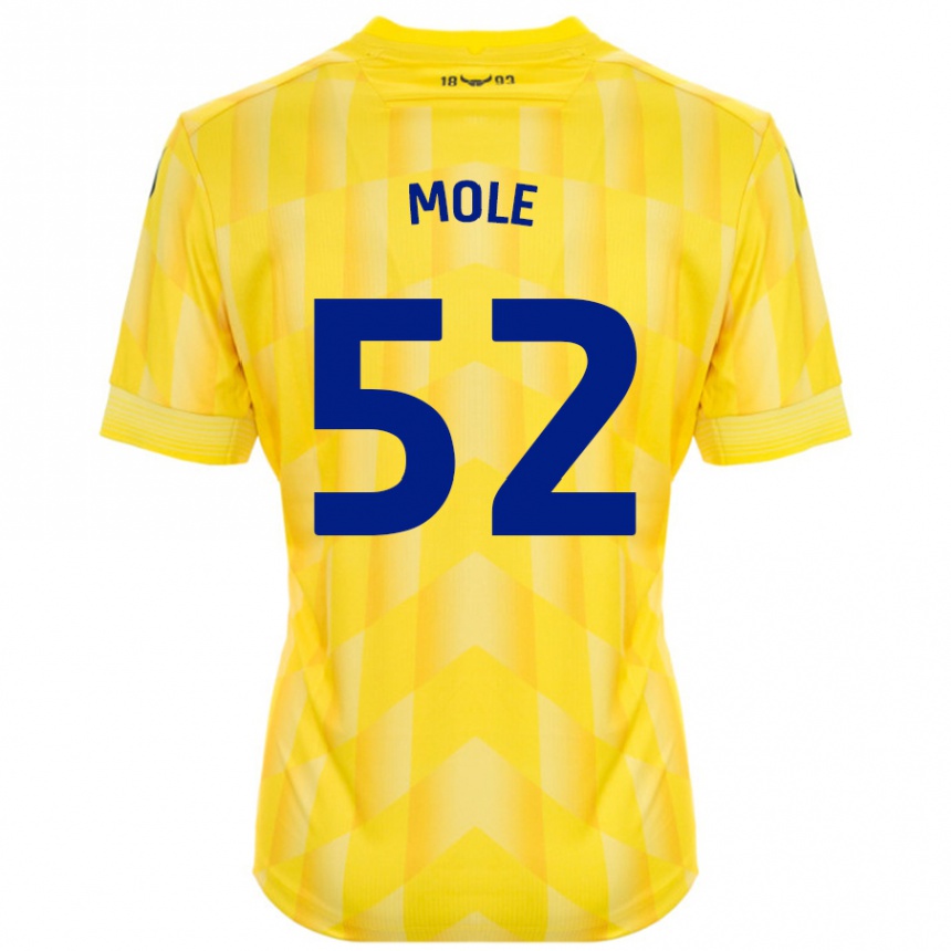 Női Labdarúgás Harrison Mole #52 Sárga Hazai Jersey 2024/25 Mez Póló Ing