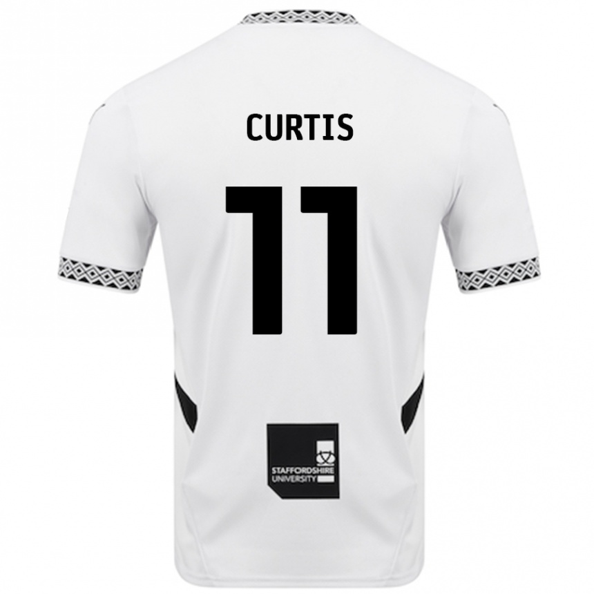 Női Labdarúgás Ronan Curtis #11 Fehér Hazai Jersey 2024/25 Mez Póló Ing