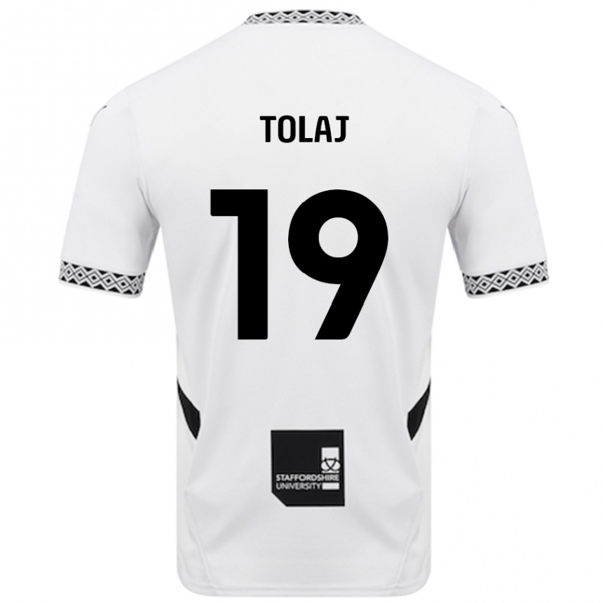 Női Labdarúgás Lorent Tolaj #19 Fehér Hazai Jersey 2024/25 Mez Póló Ing