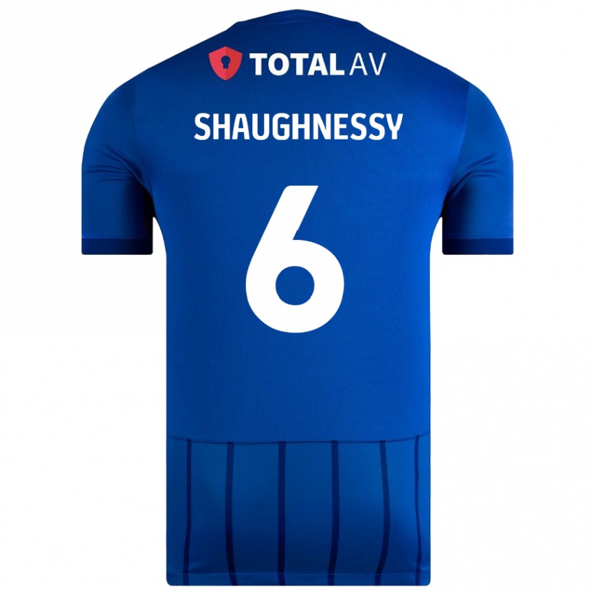 Női Labdarúgás Conor Shaughnessy #6 Kék Hazai Jersey 2024/25 Mez Póló Ing