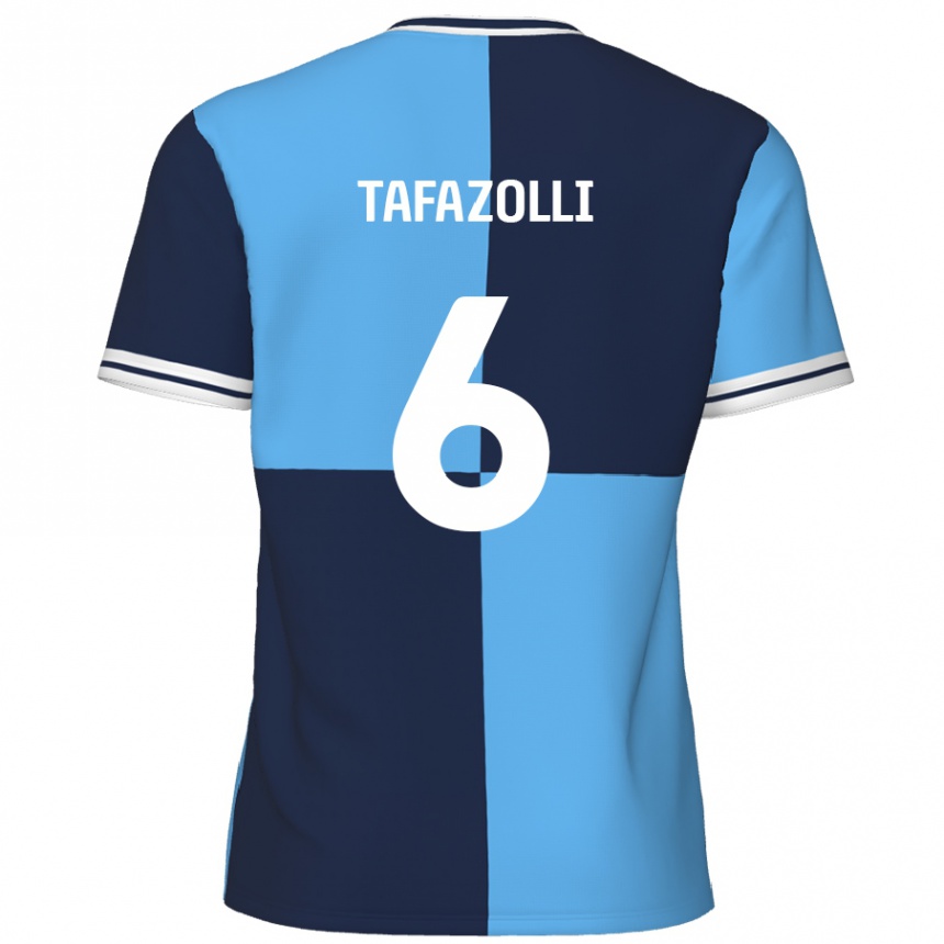 Női Labdarúgás Ryan Tafazolli #6 Égszínkék Sötétkék Hazai Jersey 2024/25 Mez Póló Ing