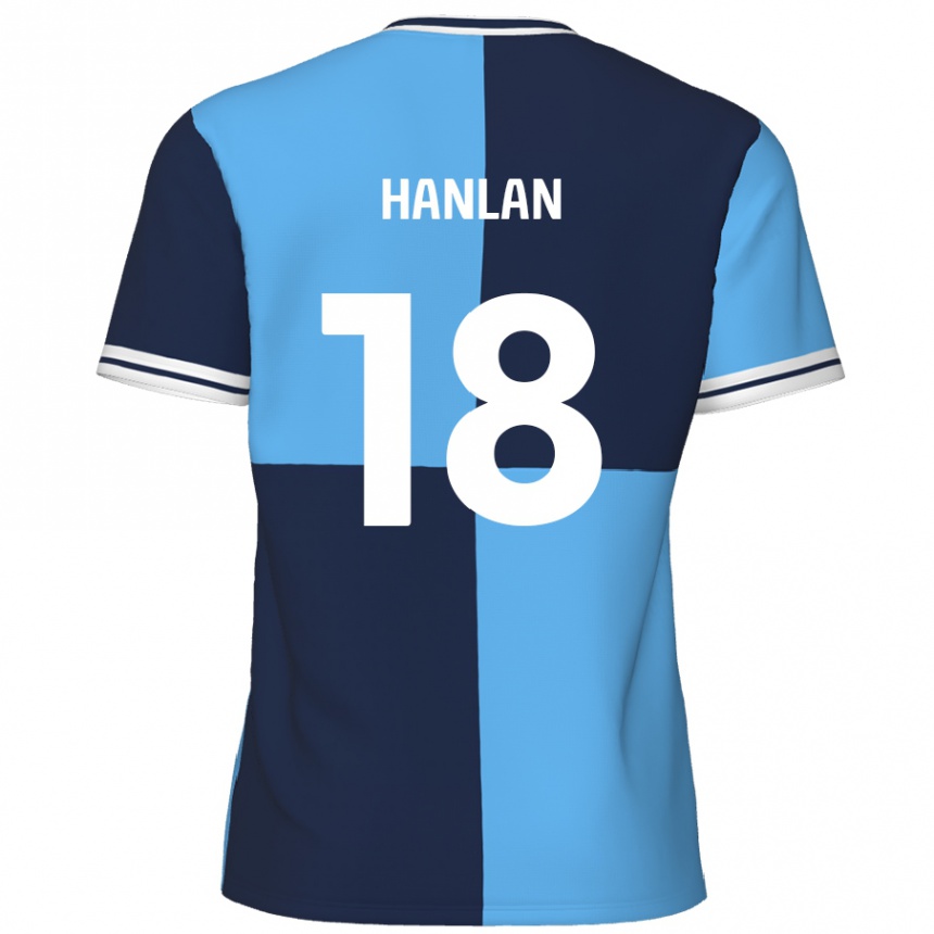 Női Labdarúgás Brandon Hanlan #18 Égszínkék Sötétkék Hazai Jersey 2024/25 Mez Póló Ing