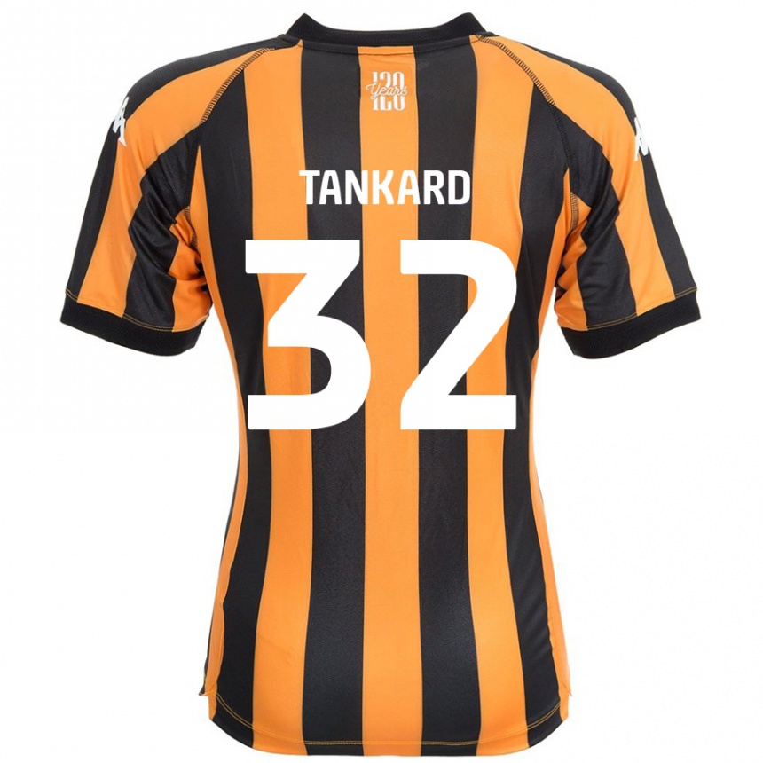 Női Labdarúgás Lily Tankard #32 Fekete Borostyán Hazai Jersey 2024/25 Mez Póló Ing