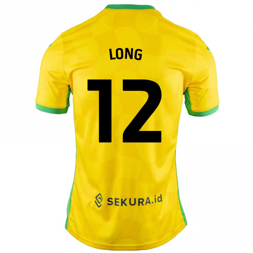 Női Labdarúgás George Long #12 Sárga Zöld Hazai Jersey 2024/25 Mez Póló Ing