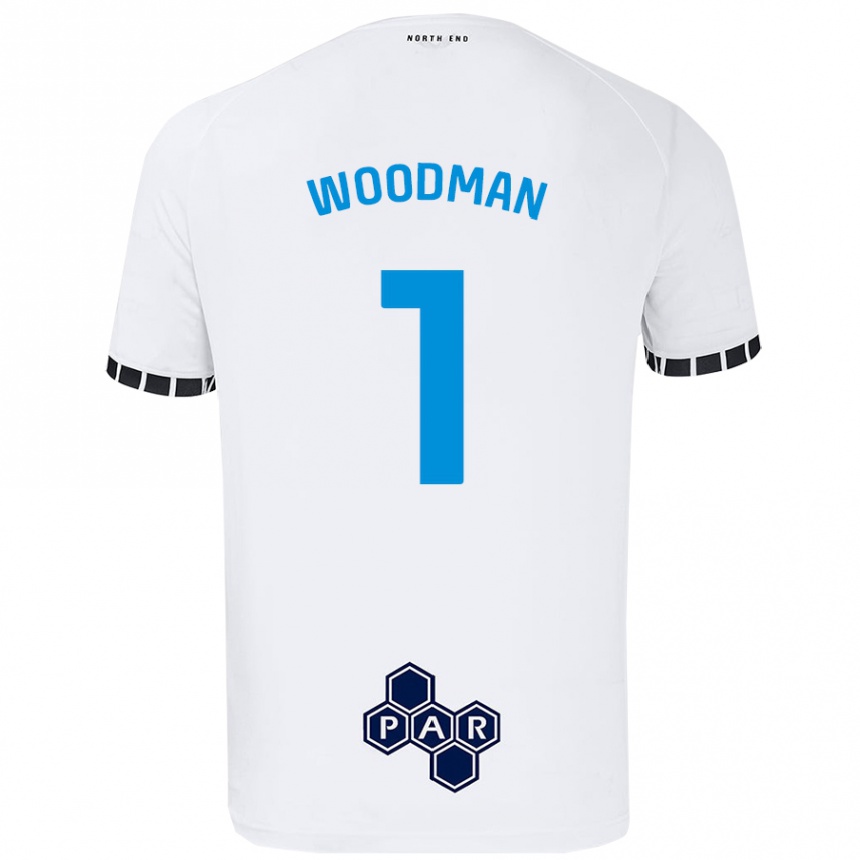 Női Labdarúgás Freddie Woodman #1 Fehér Hazai Jersey 2024/25 Mez Póló Ing