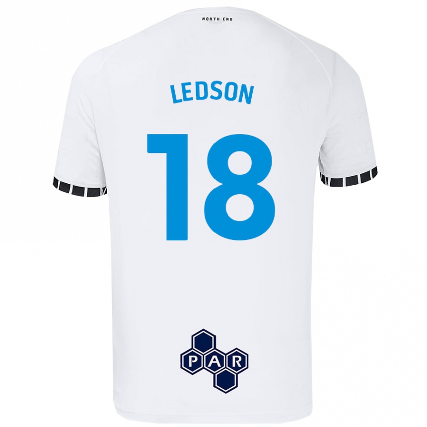 Női Labdarúgás Ryan Ledson #18 Fehér Hazai Jersey 2024/25 Mez Póló Ing