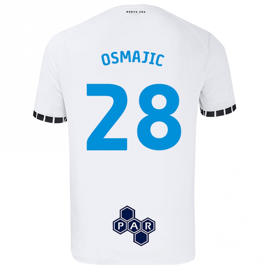 Női Labdarúgás Milutin Osmajic #28 Fehér Hazai Jersey 2024/25 Mez Póló Ing