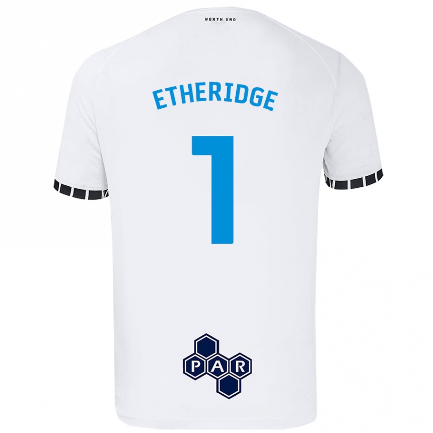 Női Labdarúgás Ellie Etheridge #1 Fehér Hazai Jersey 2024/25 Mez Póló Ing