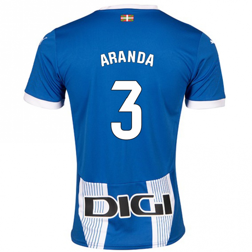 Női Labdarúgás Miguel Aranda #3 Kék Hazai Jersey 2024/25 Mez Póló Ing