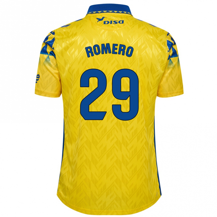 Női Labdarúgás Elías Romero #29 Sárga Kék Hazai Jersey 2024/25 Mez Póló Ing