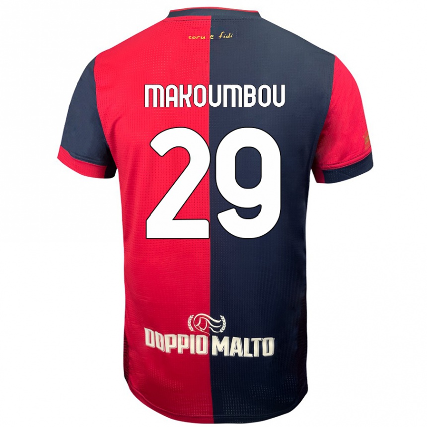 Női Labdarúgás Antoine Makoumbou #29 Piros Sötétebb Kék Hazai Jersey 2024/25 Mez Póló Ing