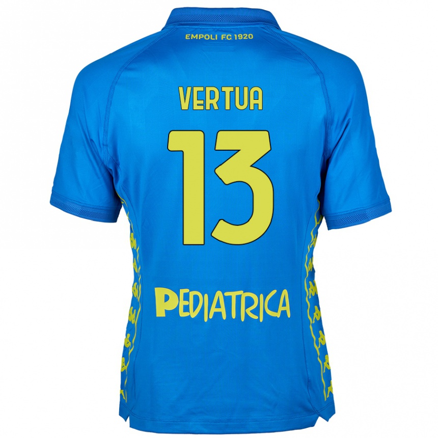 Női Labdarúgás Filippo Vertua #13 Kék Hazai Jersey 2024/25 Mez Póló Ing