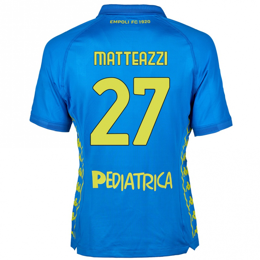 Női Labdarúgás Ernesto Matteazzi #27 Kék Hazai Jersey 2024/25 Mez Póló Ing