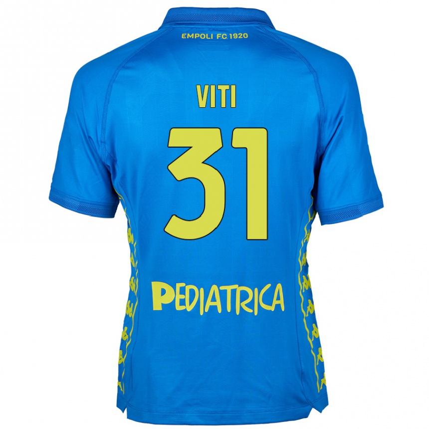 Női Labdarúgás Vittorio Viti #31 Kék Hazai Jersey 2024/25 Mez Póló Ing