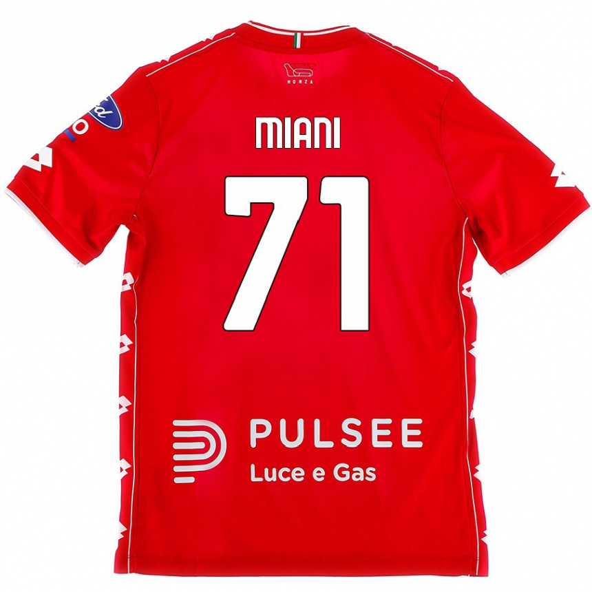 Női Labdarúgás Arthur Miani #71 Piros Fehér Hazai Jersey 2024/25 Mez Póló Ing