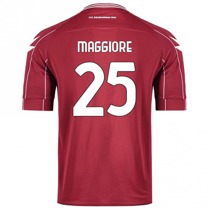 Női Labdarúgás Giulio Maggiore #25 Burgundia Hazai Jersey 2024/25 Mez Póló Ing