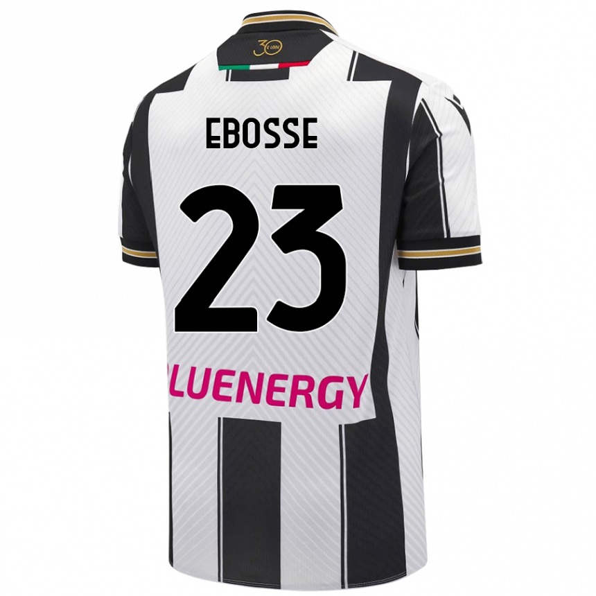 Női Labdarúgás Enzo Ebosse #23 Fehér Fekete Hazai Jersey 2024/25 Mez Póló Ing