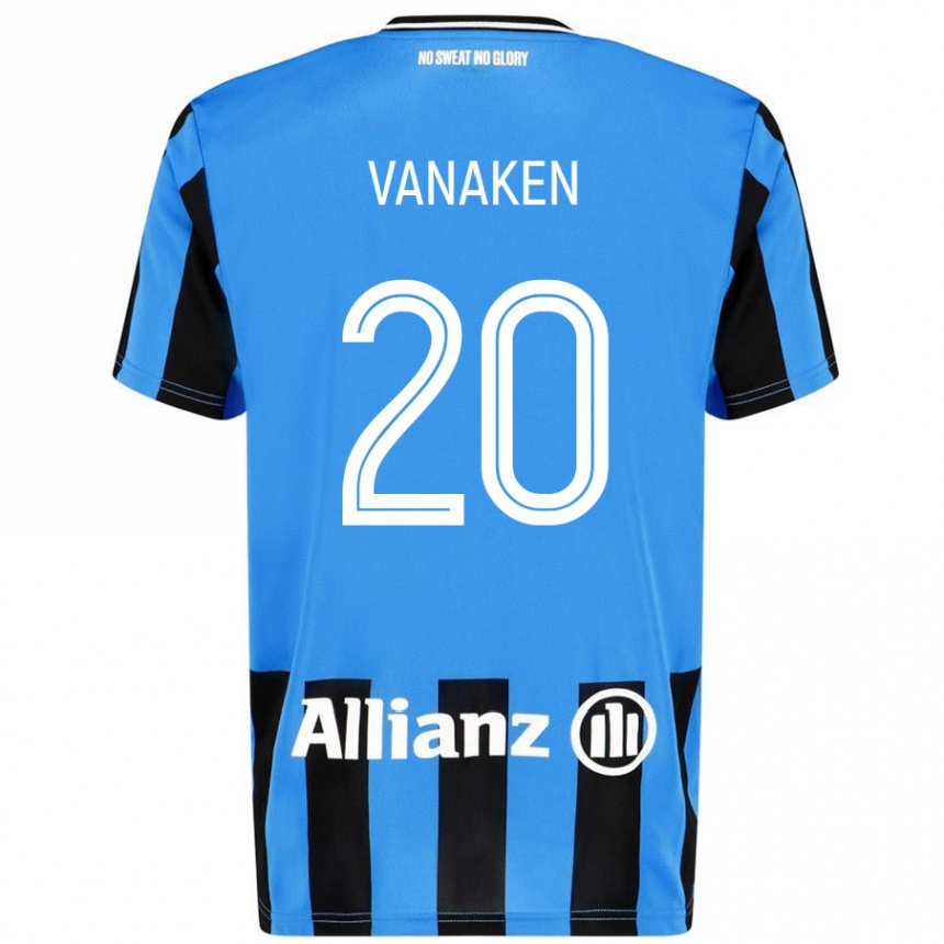 Női Labdarúgás Hans Vanaken #20 Égszínkék Fekete Hazai Jersey 2024/25 Mez Póló Ing