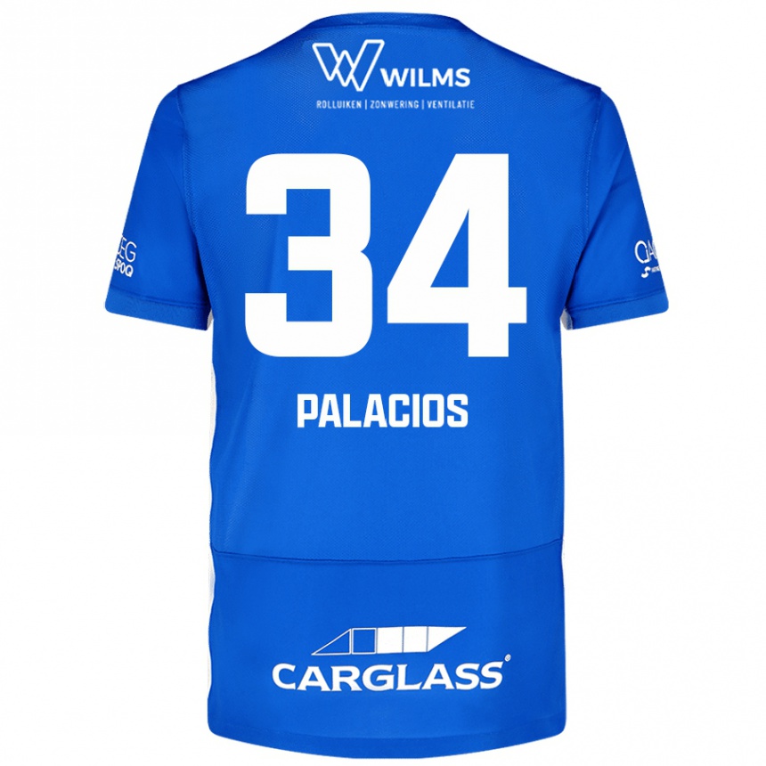 Női Labdarúgás Adrián Palacios #34 Kék Hazai Jersey 2024/25 Mez Póló Ing