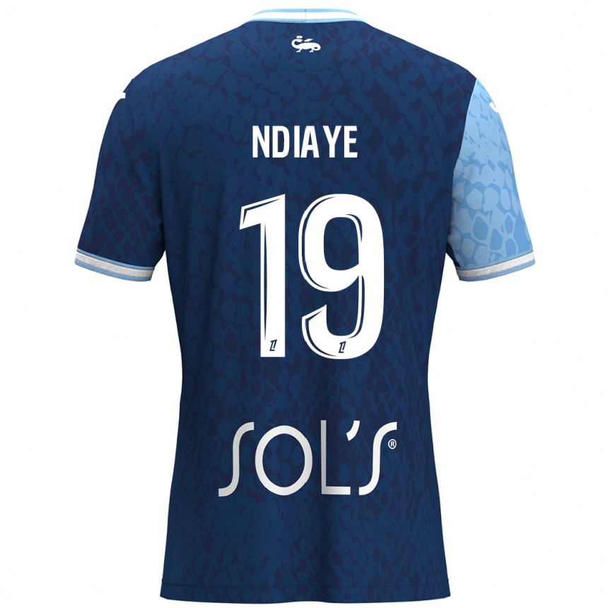 Női Labdarúgás Rassoul Ndiaye #19 Égszínkék Sötétkék Hazai Jersey 2024/25 Mez Póló Ing