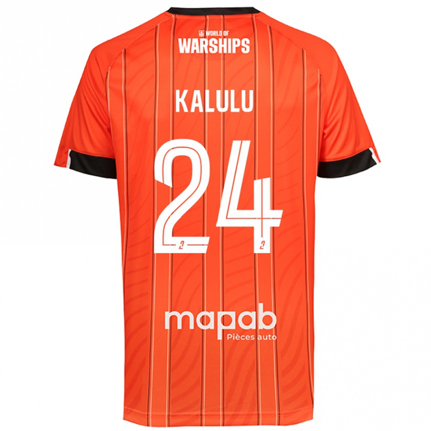 Női Labdarúgás Gédéon Kalulu #24 Narancs Hazai Jersey 2024/25 Mez Póló Ing