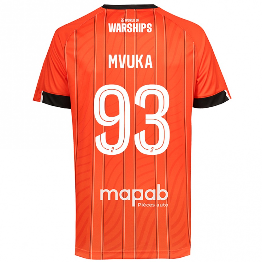 Női Labdarúgás Joel Mvuka #93 Narancs Hazai Jersey 2024/25 Mez Póló Ing