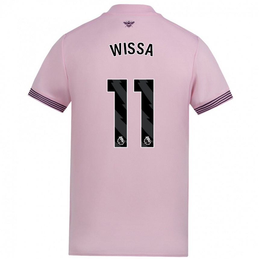 Női Labdarúgás Yoane Wissa #11 Rózsaszín Idegenbeli Jersey 2024/25 Mez Póló Ing