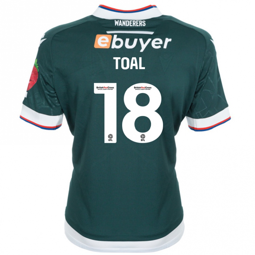 Női Labdarúgás Eoin Toal #18 Sötétzöld Idegenbeli Jersey 2024/25 Mez Póló Ing