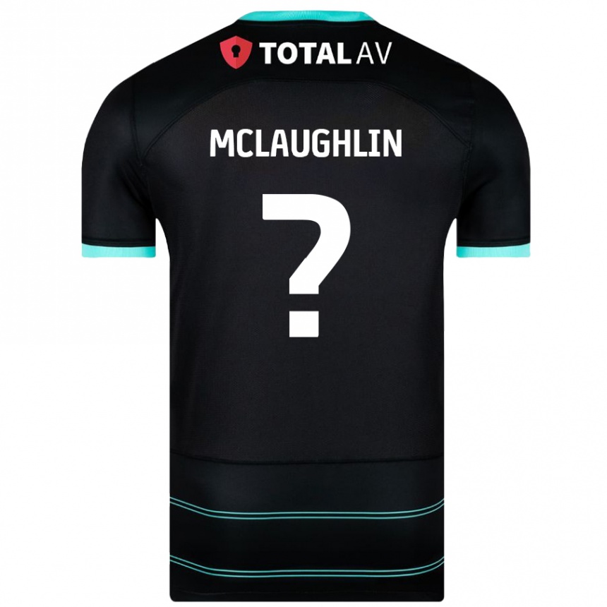 Női Labdarúgás Erin Mclaughlin #0 Fekete Idegenbeli Jersey 2024/25 Mez Póló Ing