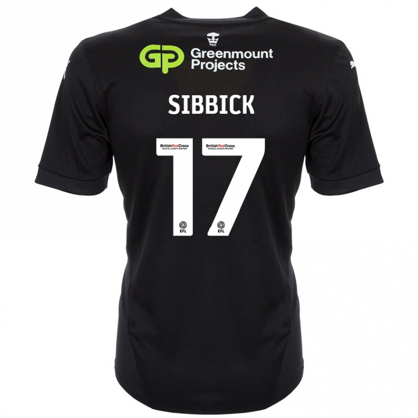 Női Labdarúgás Toby Sibbick #17 Fekete Idegenbeli Jersey 2024/25 Mez Póló Ing