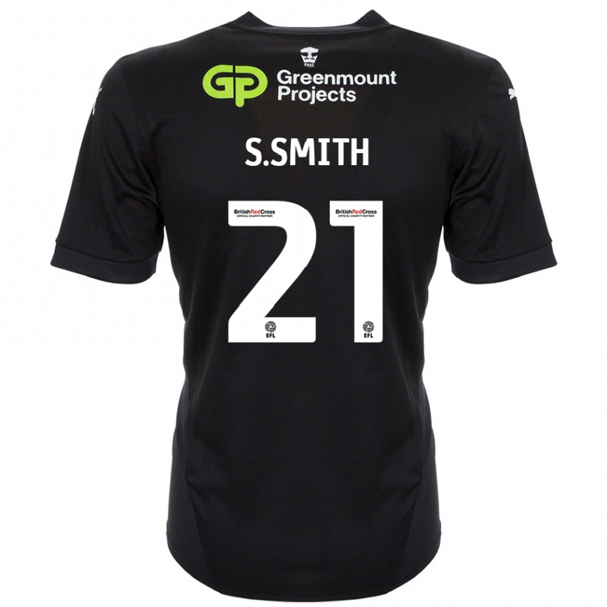 Női Labdarúgás Scott Smith #21 Fekete Idegenbeli Jersey 2024/25 Mez Póló Ing