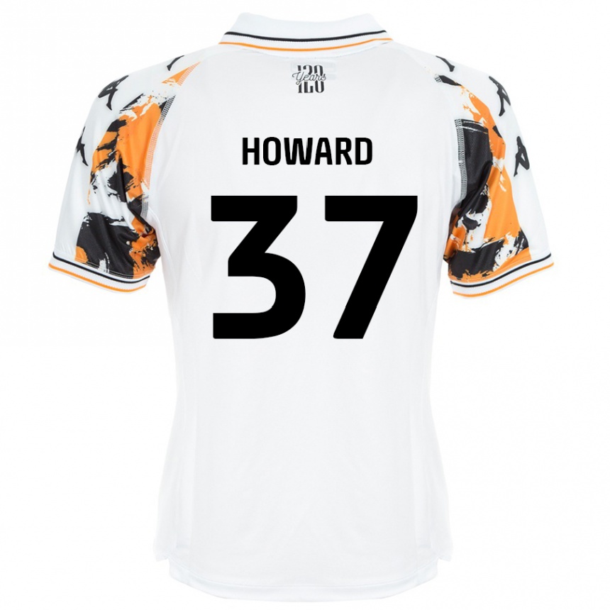 Női Labdarúgás Scarlet Howard #37 Fehér Idegenbeli Jersey 2024/25 Mez Póló Ing