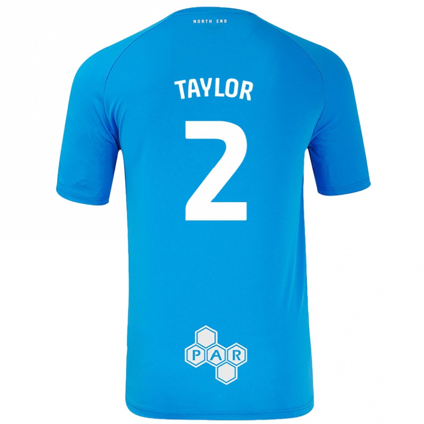 Női Labdarúgás Alex Taylor #2 Égszínkék Idegenbeli Jersey 2024/25 Mez Póló Ing