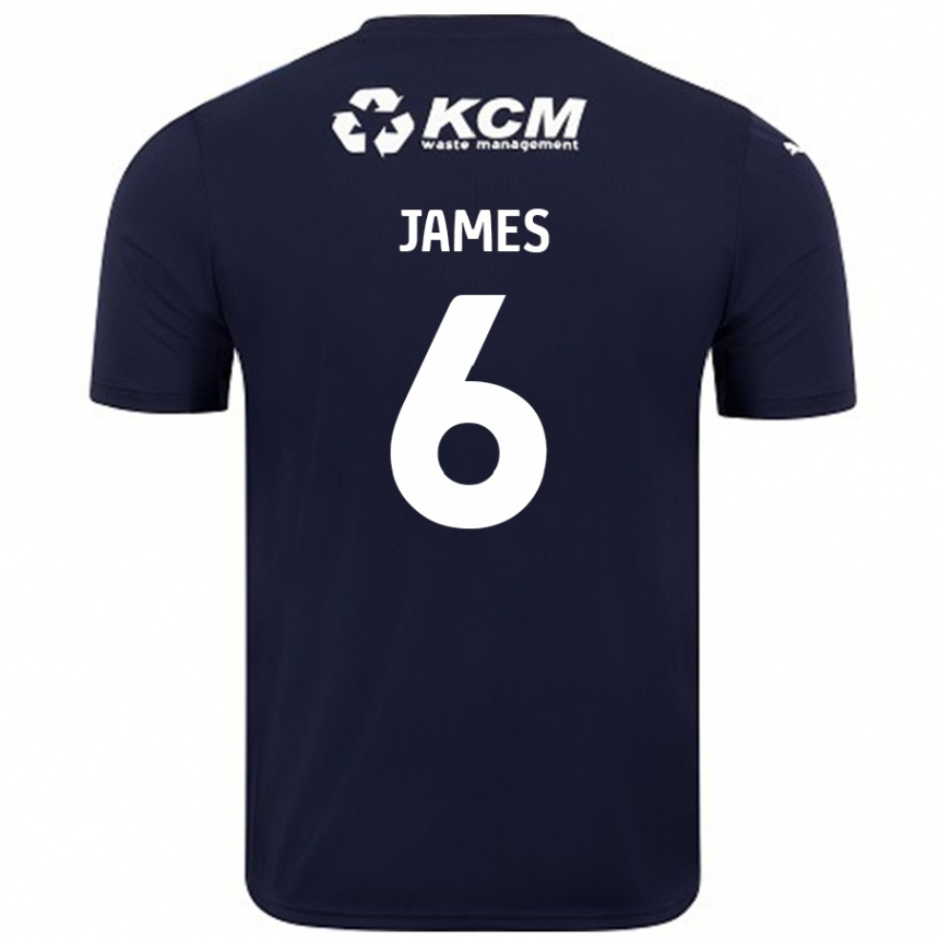 Női Labdarúgás Reece James #6 Sötétkék Idegenbeli Jersey 2024/25 Mez Póló Ing