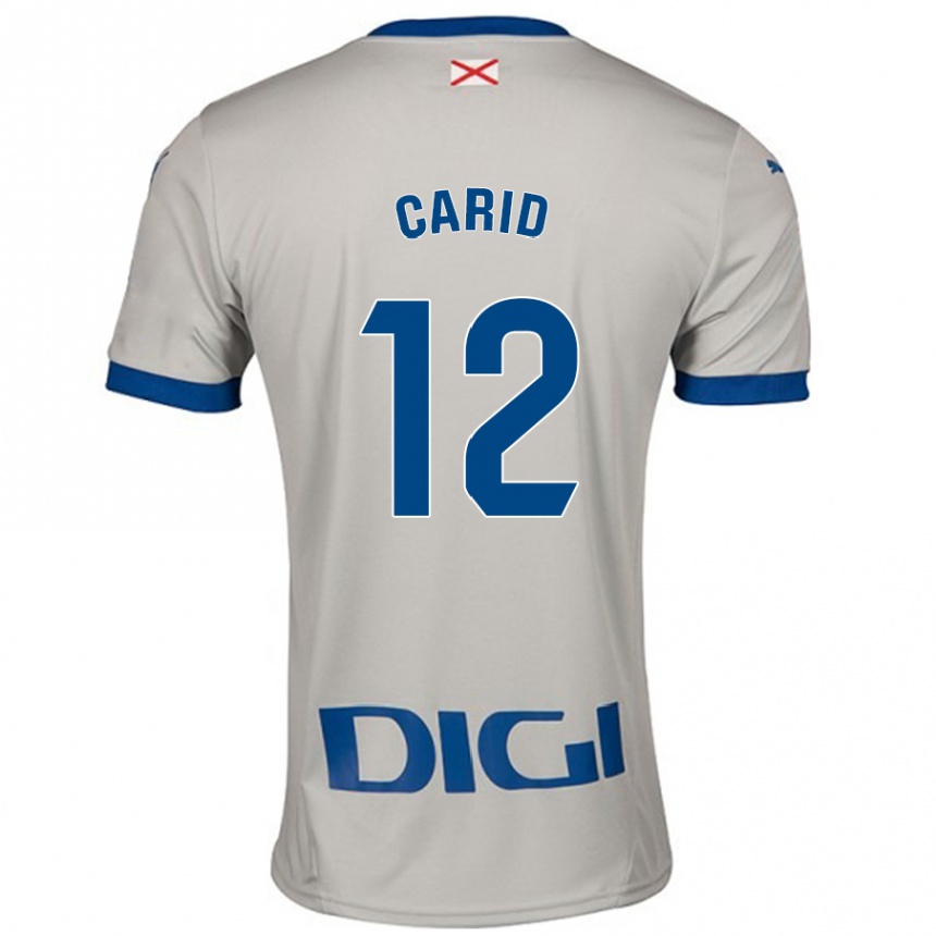 Női Labdarúgás Andrea Carid #12 Világos Szürke Idegenbeli Jersey 2024/25 Mez Póló Ing