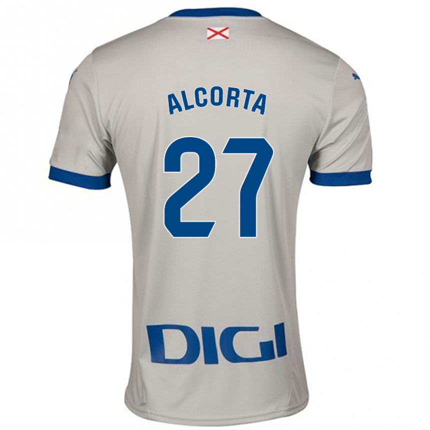 Női Labdarúgás Alaitz Alcorta #27 Világos Szürke Idegenbeli Jersey 2024/25 Mez Póló Ing