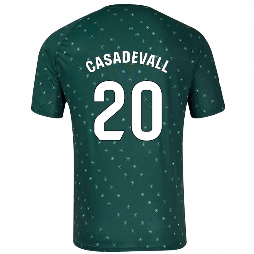 Női Labdarúgás Marçal Casadevall #20 Sötétzöld Idegenbeli Jersey 2024/25 Mez Póló Ing