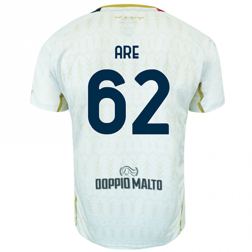 Női Labdarúgás Emmanuele Are #62 Fehér Idegenbeli Jersey 2024/25 Mez Póló Ing