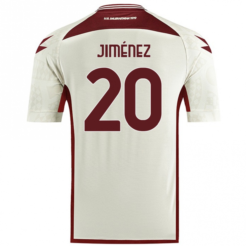 Női Labdarúgás Kaleb Jiménez #20 Krém Színű Idegenbeli Jersey 2024/25 Mez Póló Ing