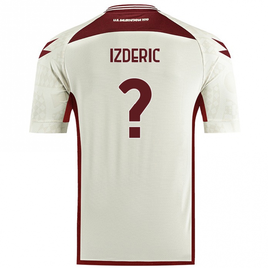 Női Labdarúgás Luka Izderic #0 Krém Színű Idegenbeli Jersey 2024/25 Mez Póló Ing