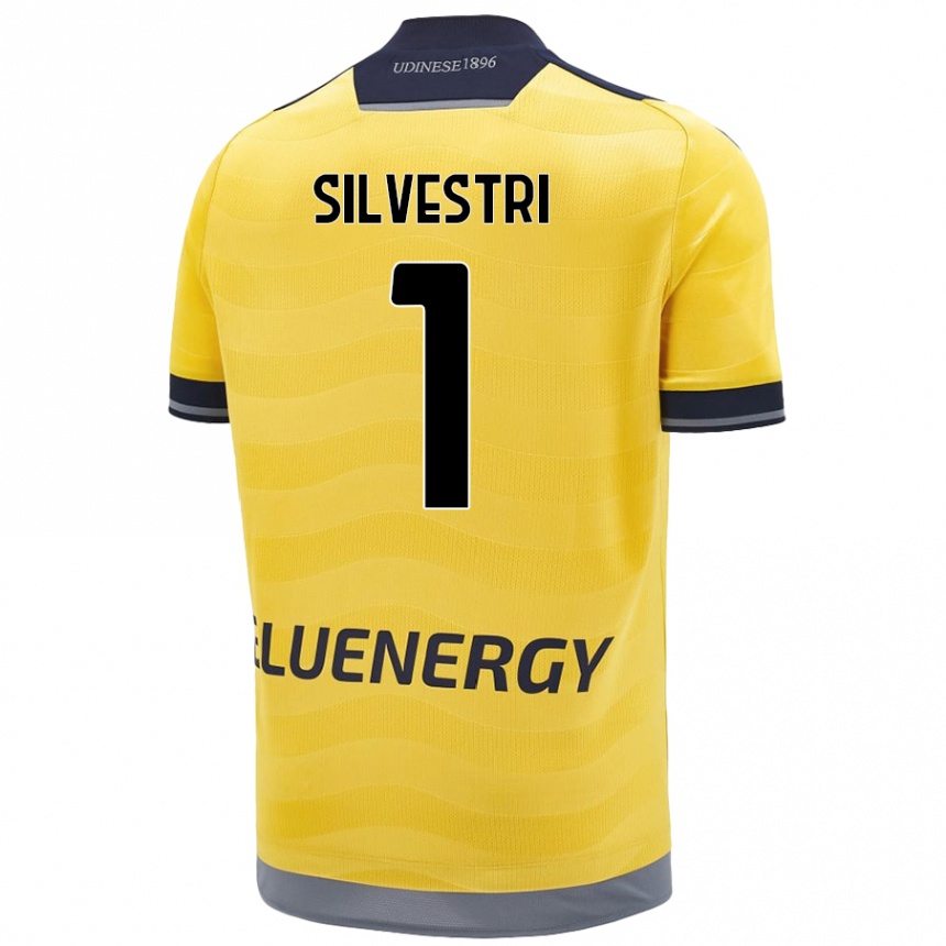 Női Labdarúgás Marco Silvestri #1 Aranysárga Idegenbeli Jersey 2024/25 Mez Póló Ing