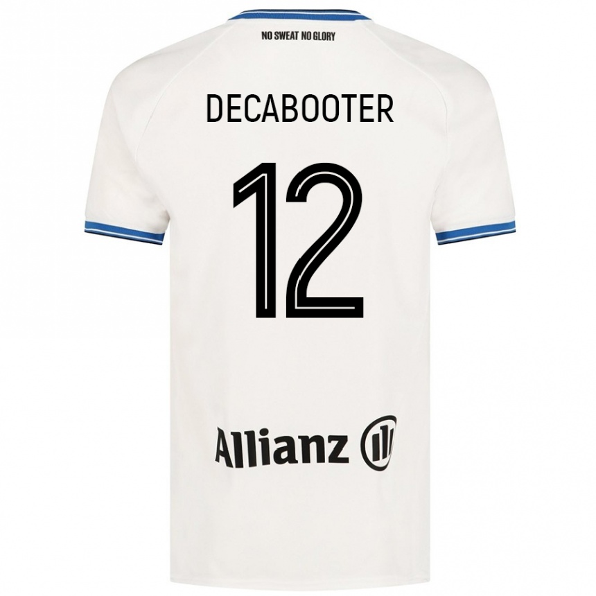 Női Labdarúgás Marith Decabooter #12 Fehér Idegenbeli Jersey 2024/25 Mez Póló Ing