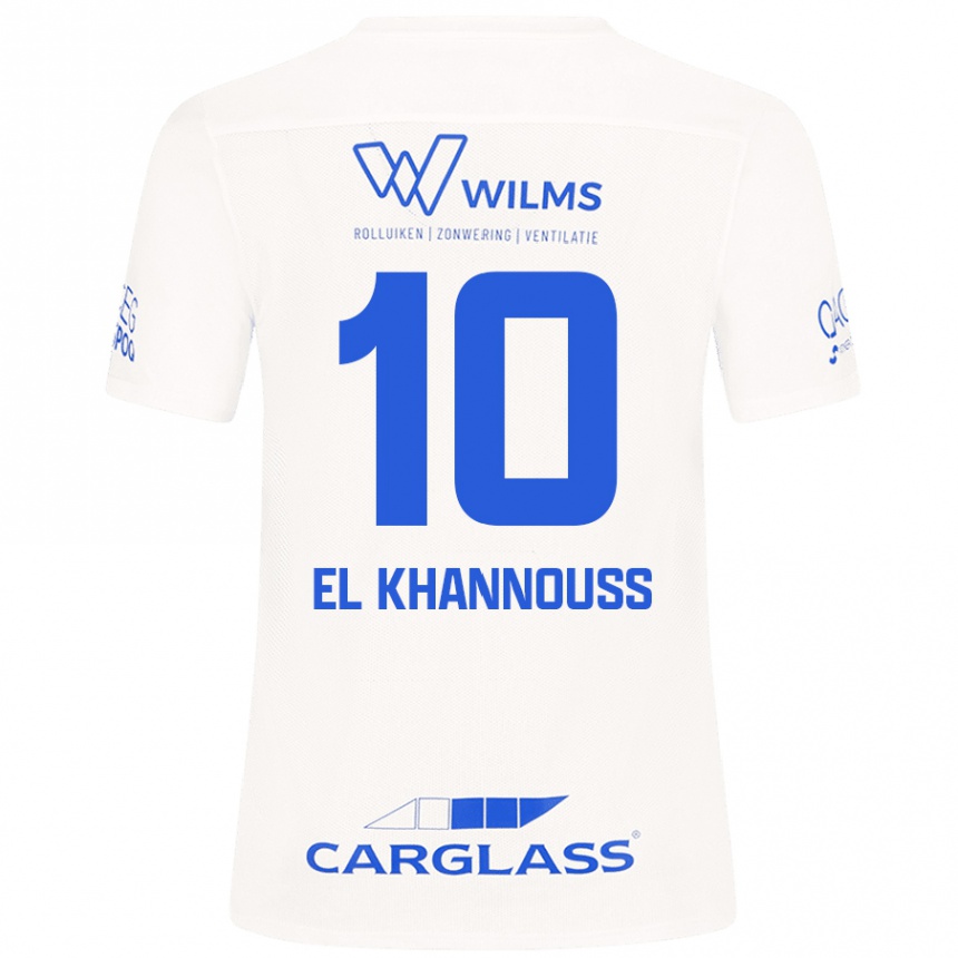 Női Labdarúgás Bilal El Khannouss #10 Fehér Idegenbeli Jersey 2024/25 Mez Póló Ing