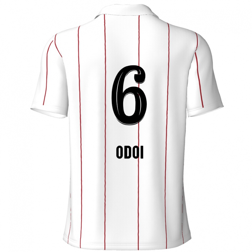 Női Labdarúgás Denis Odoi #6 Fehér Fekete Idegenbeli Jersey 2024/25 Mez Póló Ing