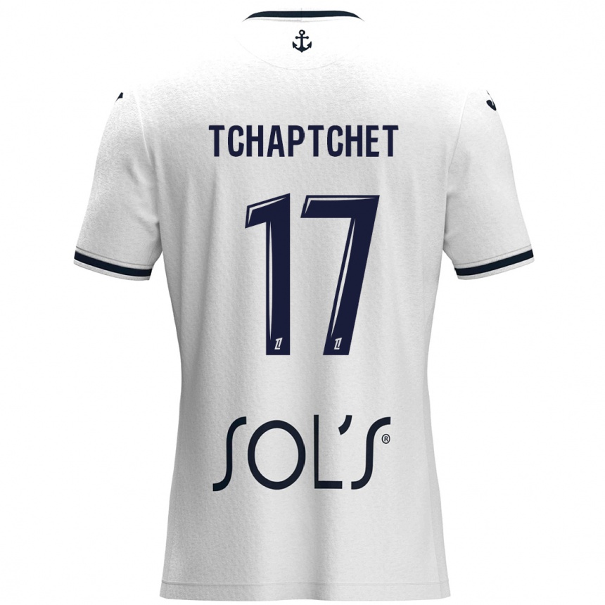 Női Labdarúgás Chanel Tchaptchet #17 Fehér Sötétkék Idegenbeli Jersey 2024/25 Mez Póló Ing