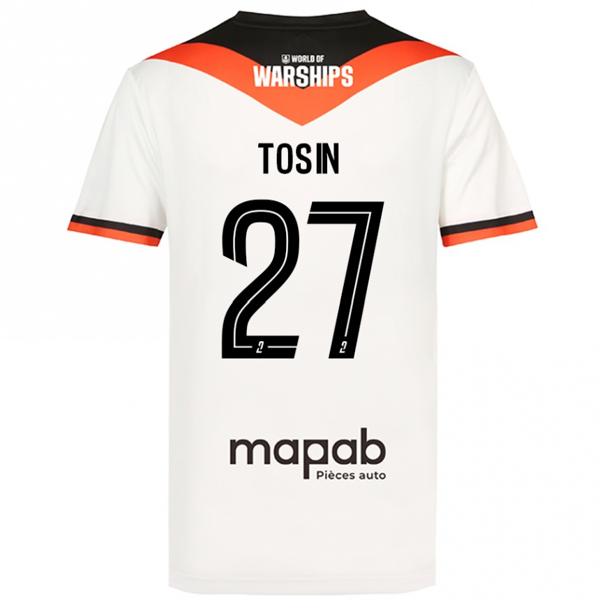 Női Labdarúgás Aiyegun Tosin #27 Fehér Idegenbeli Jersey 2024/25 Mez Póló Ing