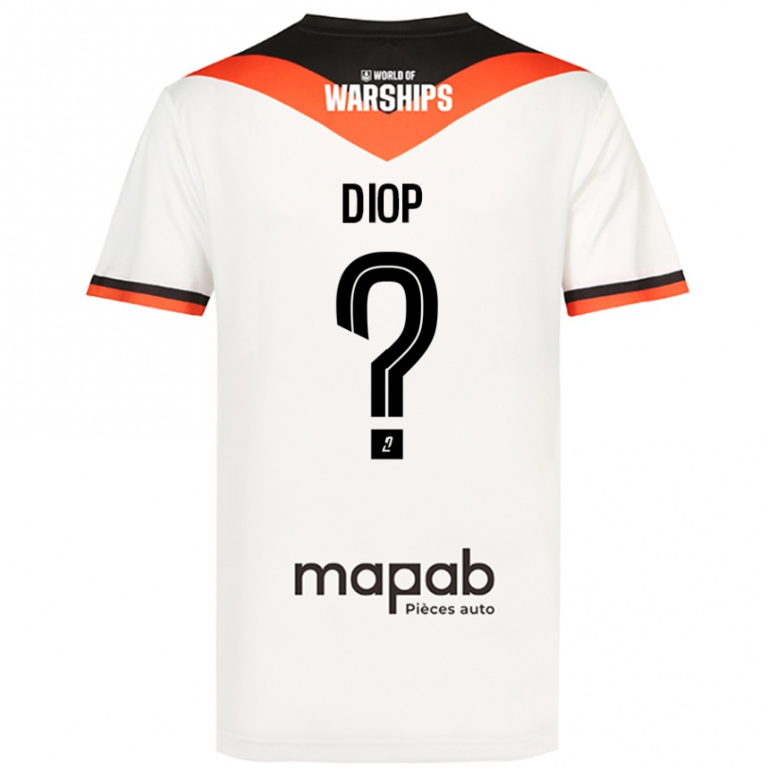 Női Labdarúgás Samba Diop #0 Fehér Idegenbeli Jersey 2024/25 Mez Póló Ing